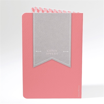 Menükarte Taufe rosa mosaik - vue 3