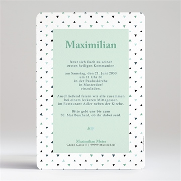 Einladung Kommunion festlich schick - Vue 2