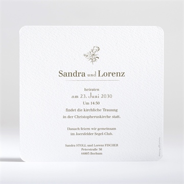 Hochzeitseinladung traditionell - Vue 2