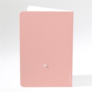 Menükarte Taufe blumenalphabet mädchen - Dos du menu