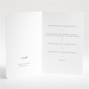 Menükarte Taufe blumenalphabet junge - Vue 2