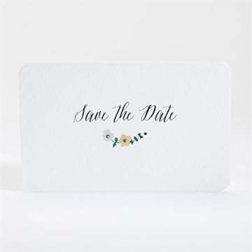 Save the Date Karte floraler rahmen - Vue 2