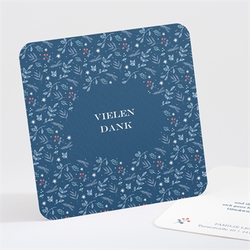 Dankeskarte Geburt blumenteppich