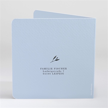 Einladung Taufe ring der natur blau - vue 4