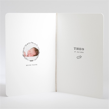 Kirchenheft Taufe ring der natur blau - vue 3