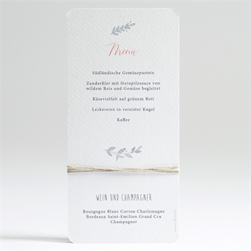 Menükarte Taufe lullaby - Dos du menu