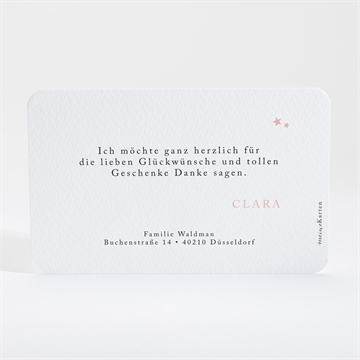 Dankeskarte Geburt herzlich willkommen - vue 4