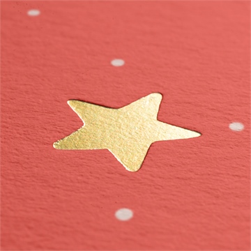 Dankeskarte Geburt rote freude - vue 2