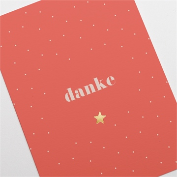 Dankeskarte Geburt rote freude - vue 3