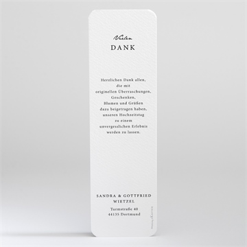 Dankeskarte Hochzeit fotoautomat schlicht - Vue 2