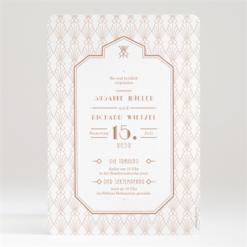 Hochzeitseinladung art-déco - Vue 2