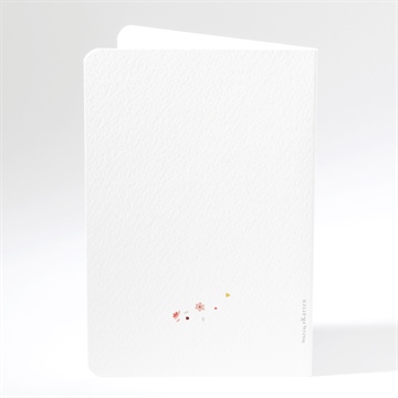 Menükarte Taufe blühendes glück - Dos du menu