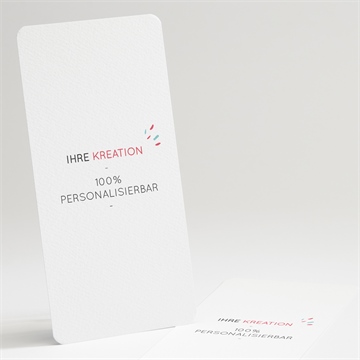 Menükarte Taufe blanco - 10x21cm (n221118)