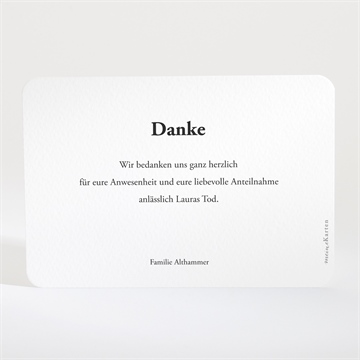 Trauerdanksagung zärtlich - Vue 2