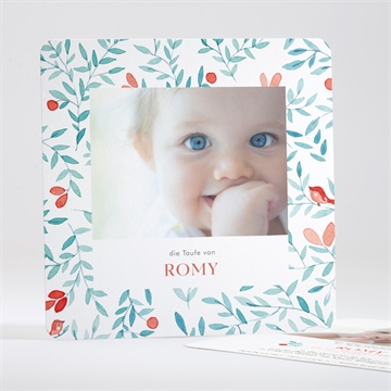 Einladung Taufe blumenfrische