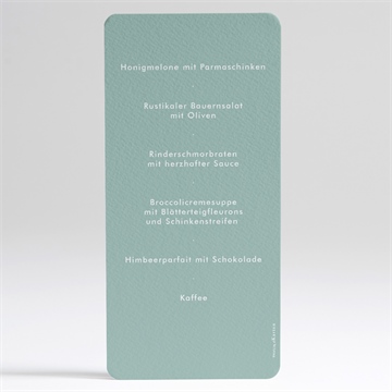 Menükarte Taufe silbernes kreuz - Vue 2