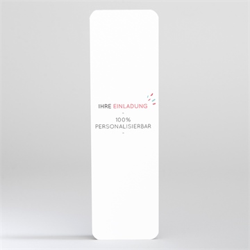 Hochzeitseinladung blanco - 5,3x19,4cm (n200506)