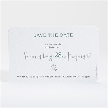 Save the Date Karte olivenzweig 2 - Vue 2