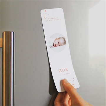 Andenken Taufe subtiles flechten - magnet - Vue 2