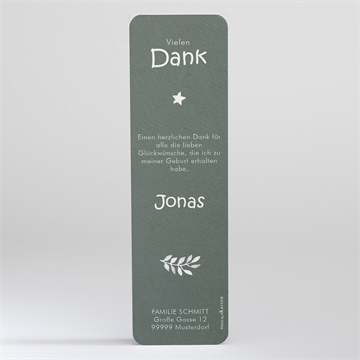 Dankeskarte Geburt glück - Vue 2