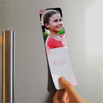 Andenken Kommunion taube mit blumen - magnet - Vue 2