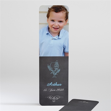 Andenken Kommunion weizenähren blau