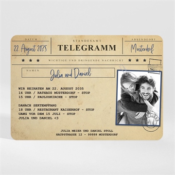 Hochzeitseinladung Ref. N110108