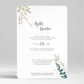 Hochzeitseinladung moderne schönheit - Vue 2