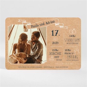 Hochzeitseinladung Ref. N110205