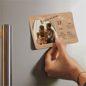 Hochzeitseinladung postkarte - Vue 2