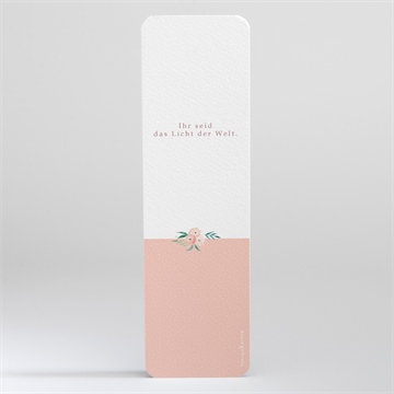 Andenken Kommunion zartes rosa - Vue 2