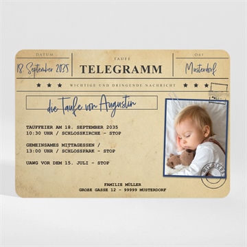 Einladung Taufe ref. N110225