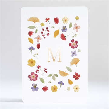 Geburtskarte herbstharmonie - gold