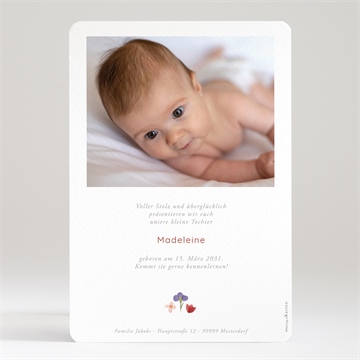 Geburtskarte herbstharmonie - gold - Vue 3