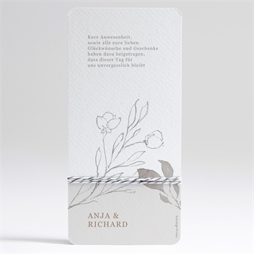 Dankeskarte Hochzeit elegante skizze - Vue 2