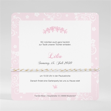 Einladung Taufe kleine zärtlichkeit - Vue 2