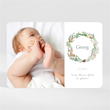 Geburtskarte tanz der waldtiere (m) magnet