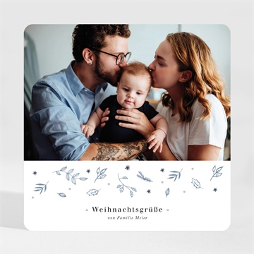Weihnachtskarte zarte grüße - magnet