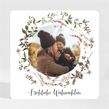 Weihnachtskarte waldbeeren - magnet