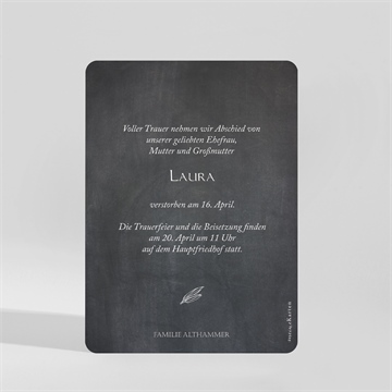Trauerkarte lilien - vue 2