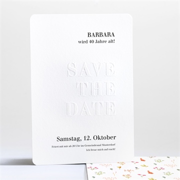 Geburtstagseinladung save the date