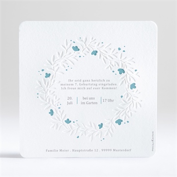 Geburtstagseinladung schön und zart - vue 3