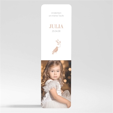 Andenken Taufe kleines vögelchen - magnet