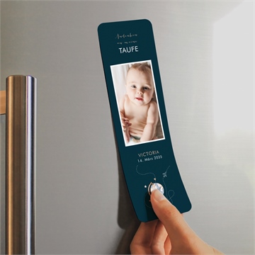 Andenken Taufe reisepass zur taufe - magnet - vue 2