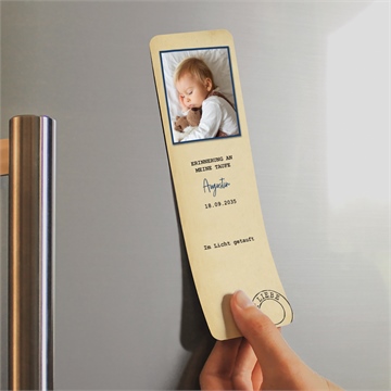 Andenken Taufe telegramm zur taufe - magnet - vue 2