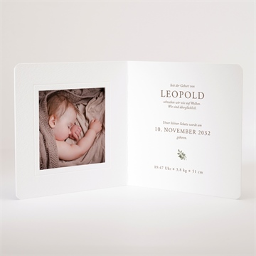 Geburtskarte herbstfuchs - prägung - vue 3