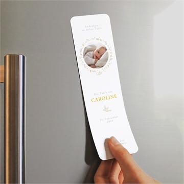 Andenken Taufe zarte eleganz - magnet - vue 2