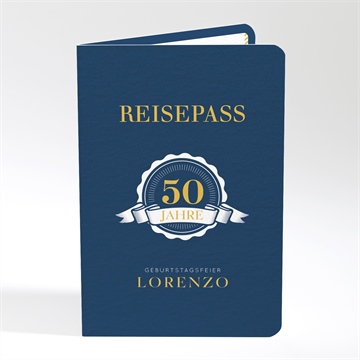 Geburtstagseinladung reisepass zum geburtstag 50