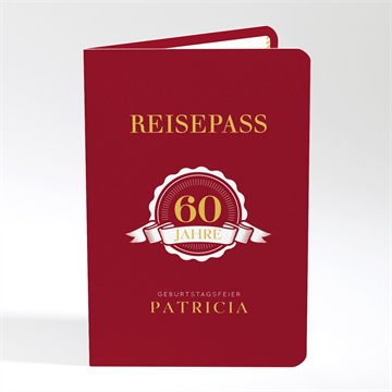 Geburtstagseinladung reisepass zum geburtstag 60