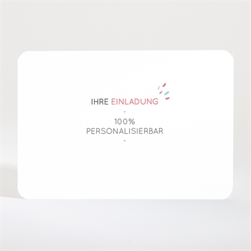 Geburtstagseinladung blanco - 13,8x9,5cm (n110335)